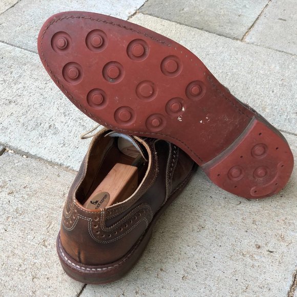 Allen Edmonds Strandmok Brogue Leather Dress Shoes - Picture 4 of 16